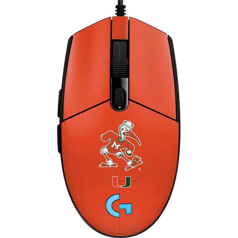 University of Miami Sebastian Mascot G203 Prodigy RGB Wired Gaming Mouse Skin